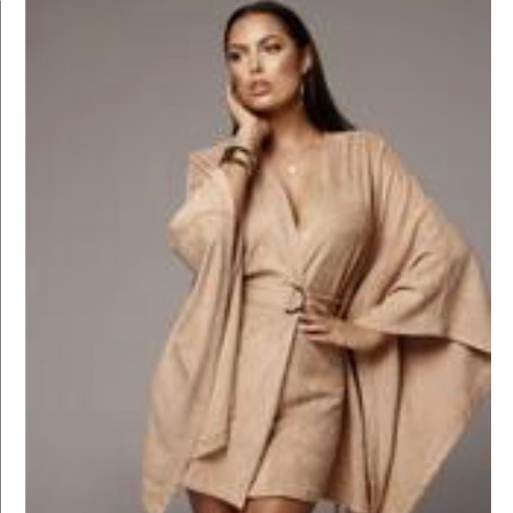 Beige wrap dress - just tried on never worn